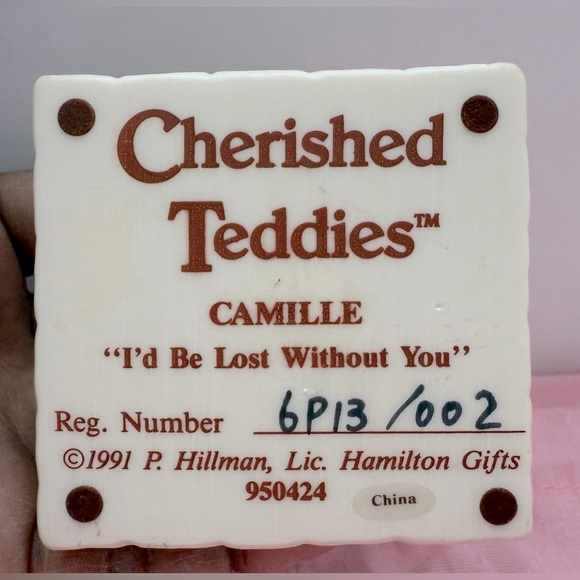 Cherished Teddies - Camille - I'd Be Lost Without You Easter Bear Bunny #950424 - Picture 9 of 9
